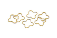 Pirinç Geometrik Konnektörler, 50 Ham Pirinç Artı Şekilli Konnektör (20x0,8x0,8 mm) BS 2187