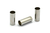 30mm Silver Tubes 5 Nickel Free Plated Silver Brass Tube Beads (12x30mm) Bs 1476