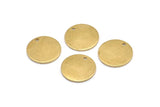 Brass Cabochon Tag, 24 Raw Brass Cabochon Tags With 1 Hole, Stamping Tags (15x1mm) BS 2061