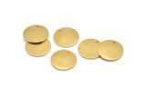 Brass Cabochon Tag, 24 Raw Brass Cabochon Tags With 1 Hole, Stamping Tags (15x1mm) BS 2061