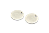 Silver Cabochon Tag, 12 Antique Silver Plated Brass Cabochon Tags With 1 Hole, Stamping Tags (12x0.80mm) M040