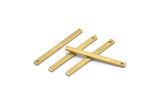 Brass Necklace Bar, 50 Raw Brass Bars(25x2x1mm) BS 1198--A0858