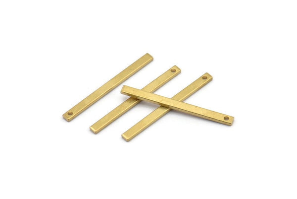 Brass Necklace Bar, 50 Raw Brass Bars(25x2x1mm) BS 1198--A0858