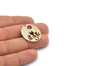 Gold  Cats Pendant, 1 Gold Plated Brass Oval Cat Pendants With 1 Hole, Earrings, Charms (28x23x1.1mm) BS 1910 Q0374