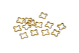 Pirinç Geometrik Konnektörler, 100 Ham Pirinç Windrose Bulguları (10x1mm) BS 2178