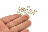 Pirinç Geometrik Konnektörler, 100 Ham Pirinç Windrose Bulguları (10x1mm) BS 2178