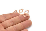 Gül Altın Ok Ucu Tılsımı, 25 Gül Altın Kaplama Pirinç Ok Ucu Tılsımı, Buluntular (17x12mm) Brs 1996 A0640 Q0356