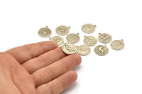 Silver Zodiac Signs, Zodiac Signs, Zodiac Sign Charms, Antique Silver, Horoscope Charms, Astrology Zodiac Charms (17x20mm) F-88