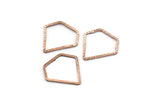 Super Hero Ring, 12 Rose Gold Plated Brass Textured Diamond Findings (15mm) A0575 Q0148