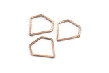 Super Hero Ring, 12 Rose Gold Plated Brass Textured Diamond Findings (15mm) A0575 Q0148