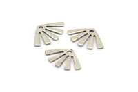 Silver Sun Charm, 50 Antique Silver Plated Brass Rising Sun Flag Charms With 1 Hole, Findings, Earrings (15x9x0.60mm) D944 H1144