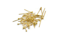 Altın Top Başlı İğne, 100 Altın Tonlu Pirinç Top Başlı İğne, Bulgular (16 mm) A0004