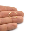 Gold Earring Wire, 12 Gold Plated Brass Earring Wires (20mm) D1704
