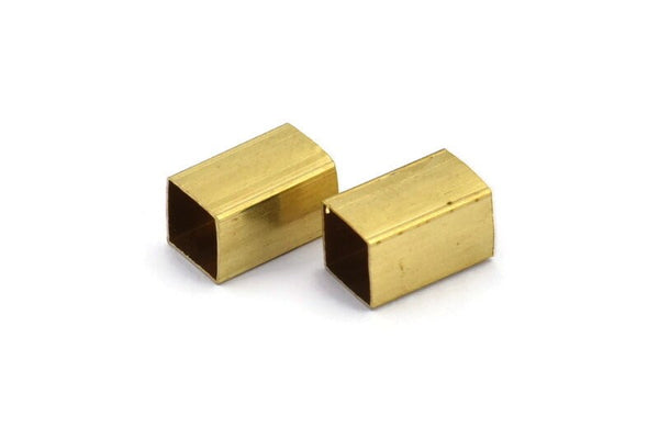 30 Raw Brass Square Tubes (10x6mm) Bs1626