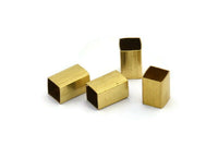 30 Raw Brass Square Tubes (10x6mm) Bs1626