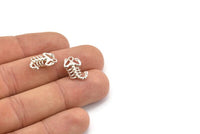 Silver Scorpion Pendant, 2 925 Silver Scorpion Charms, Jewelry Supplies, Findings (17x10mm) N0331