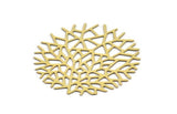 Brass Ivy Charm, 12 Raw Brass Ivy Charms, Findings (31x0.30mm) D1424