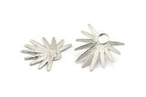 Silver Sun Earring, 2 925 Silver Sunshine Stud Earrings - Pad Size 6mm N0707
