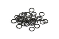 7 mm Siyah Halka, 500 Oksitlenmiş Pirinç Siyah Halka (7x0,80 mm) A0325 S452