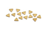 Brass Triangle Blank, 50 Raw Brass Triangle Blanks (5x1.5mm) D863