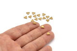 Brass Triangle Blank, 50 Raw Brass Triangle Blanks (5x1.5mm) D863