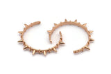 Rose Gold Spike Pendant, 1 Rose Gold Plated Spike Pendants with 2 Holes, Jewelry Findings (103x6.5x5x1.7mm) V038 Q0251
