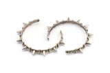 Antique Silver Spike Pendant, 1 Antique Silver Plated Spike Pendant with 2 Holes, Jewelry Findings (103x6.5x5x1.7mm) V038 H0290