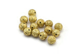 Brass Ball Bead, 24 Raw Brass Spacer Beads, Findings (12mm) D968