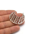 Gümüş Etnik Kolye, 2 Halkalı 1 Gümüş Tonlu Etnik Kolye (41x2mm) E246 H0586