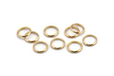 Brass Rings, 50 Raw Brass Round Connectors, Rings (10-11mm) A0234