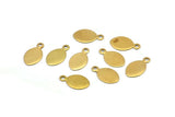 Brass Oval Tag, 250 Raw Brass Oval Tags, Charms, Findings, Stamping Tags (13x7mm) Brs105 A0294