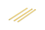 Tiny Gold Bar, 12 Gold Plated Necklace Bars (40x2x0.80mm) A0862 Q0151
