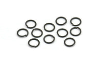 7 mm Siyah Halka, 500 Oksitlenmiş Pirinç Siyah Halka (7x0,80 mm) A0325 S452