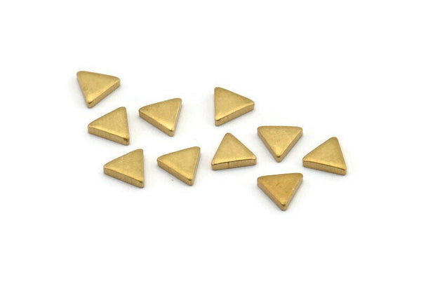 Brass Triangle Blank, 50 Raw Brass Triangle Blanks (5x1.5mm) D863
