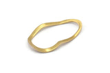 Brass Drop Charm, 24 Raw Brass Drop Charms Without Hole, Findings (28x16x0.80mm) D858