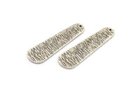 Boho Küpe Buluntusu, 1 Delikli 2 Antik Gümüş Kaplama Geometrik Boşluk, Küpe Buluntuları (44x13x8x1mm) N0148 S348