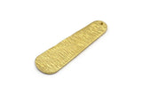 Boho Earring Finding, 2 Raw Brass Geometric Boho Blanks With 1 Hole, Earring Findings (44x13x8x1mm) N0148