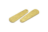 Boho Earring Finding, 2 Raw Brass Geometric Boho Blanks With 1 Hole, Earring Findings (44x13x8x1mm) N0148