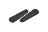 Boho Earring Finding, 2 Oxidized Brass Black Geometric Blanks With 1 Hole, Earring Findings (44x13x8x1mm) N0148 S340
