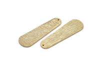 Boho Earring Finding, 2 Gold Plated Geometric Boho Blanks With 1 Hole, Earring Findings (44x13x8x1mm) N0148