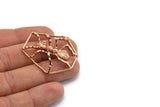 Rose Gold Plated Ant Pendant, 1 Rose Gold Plated Ant Pendants, Animal Jewelry (40x36mm) N0354 Q0089