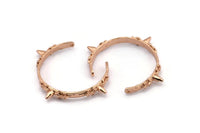 Textured Charm, 1 Rose Gold Plated Textured Charms, Pendant Findings with 2 Holes (103x7x4.5x1.4mm) V039 Q0250