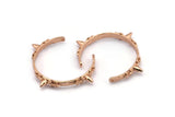 Textured Charm, 1 Rose Gold Plated Textured Charms, Pendant Findings with 2 Holes (103x7x4.5x1.4mm) V039 Q0250