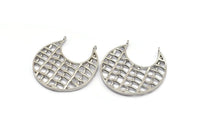 Gümüş Etnik Kolye, 2 Halkalı 1 Gümüş Tonlu Etnik Kolye (41x2mm) E246 H0586