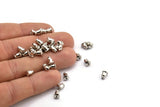 Earring Back Stopper, 100 Silver Tone Earring Back Stopper, Earnest (6x5mm) BS 2155