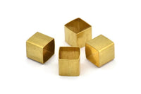 Brass Square Tube - 12 Raw Brass Huge Square Tubes (12x12mm) Bs 1515