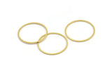 24mm Circle Connectors, 24 Raw Brass Circle Connectors (24x0.80mm) A3350