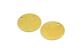 Coin Earring Finding, 100 Raw Brass Cabochon Tags , Stamping Tags (16mm) Brs 64 A0291