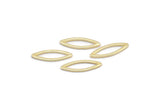 Altın Markiz Yüzük, 25 Altın Kaplama Pirinç Markiz Yüzük, Bağlantı Parçası, Tılsımlar (5x15x0,80 mm) D0038 Q0612