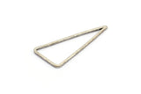 Antique Silver Triangle Ring, 12 Antique Silver Plated Open Triangles, Charms, Findings (30x33x15mm) BS 1146
